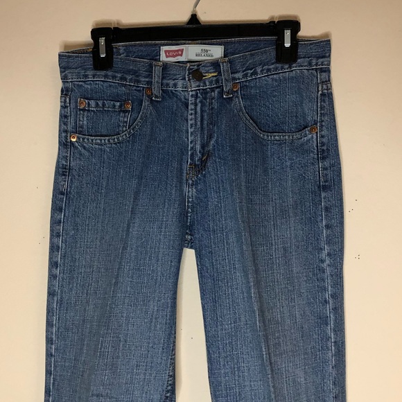 Boys Levi’s 550 Relaxed Fit Denim Blue Jeans - Picture 2 of 15